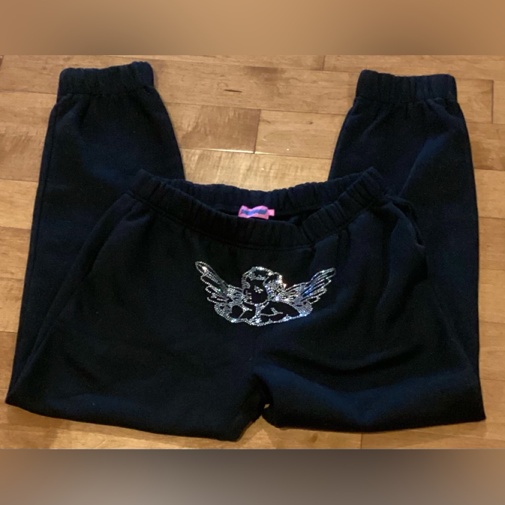 Guc- Edikted Rhinestone Angel Sweatpants Size Xl